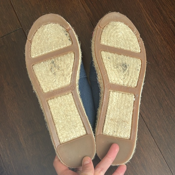 J Crew Color Block Navy Pink Espadrille Flat - Size 8.5 - Picture 9 of 10